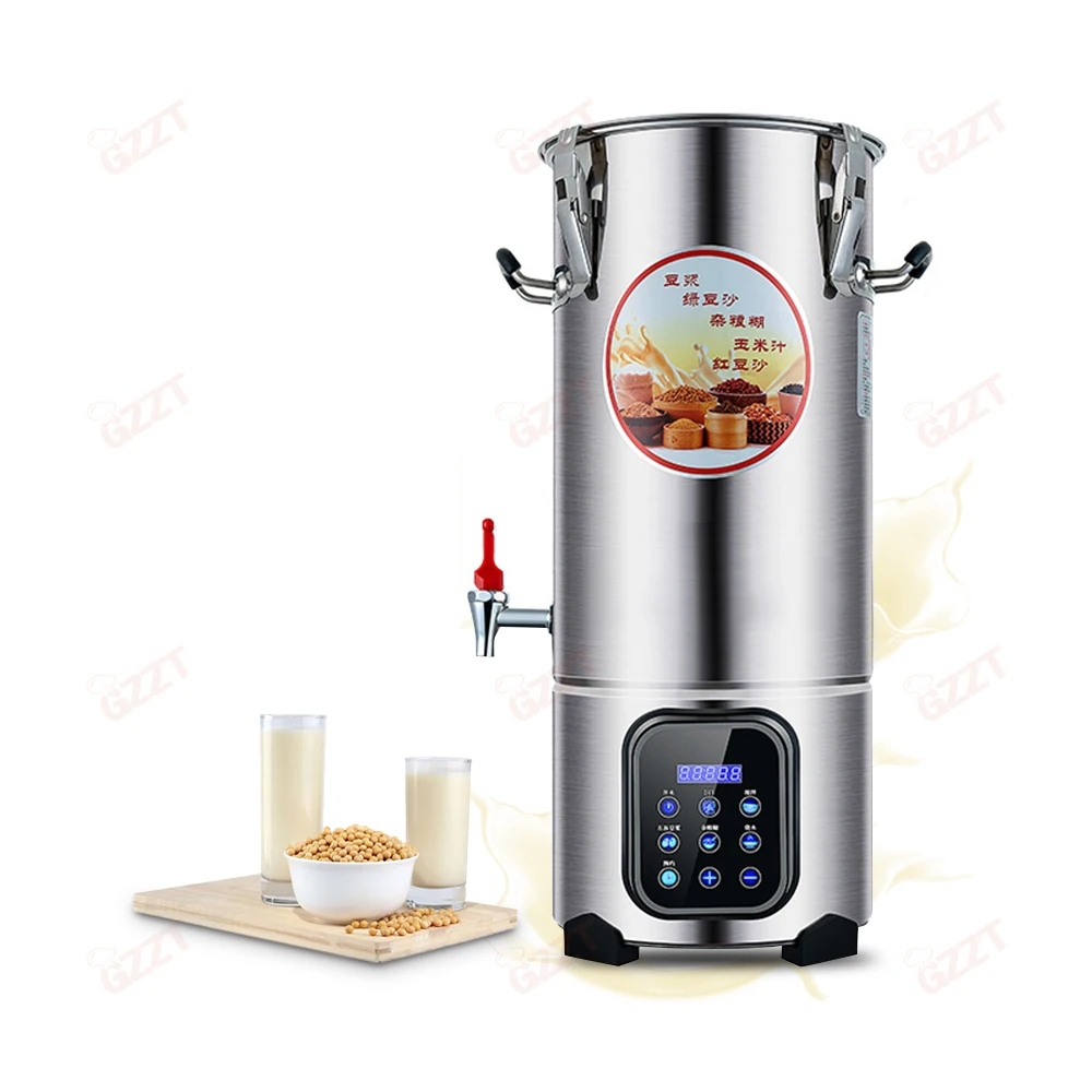 Commercial Anti-dry Burning 220V Stainless Steel Almond Soybean Grinder Grinding Milk Maker Making Extractor Milk Beans Machine