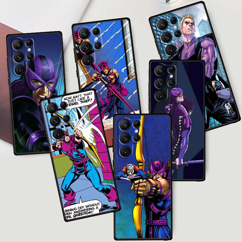 Clinton Francis Barton Hawkeye For Samsung Galaxy S24 S23 S22 S21 S20 FE S10 S10E Plus Ultra Pro Lite 5G Black Funda Phone Case