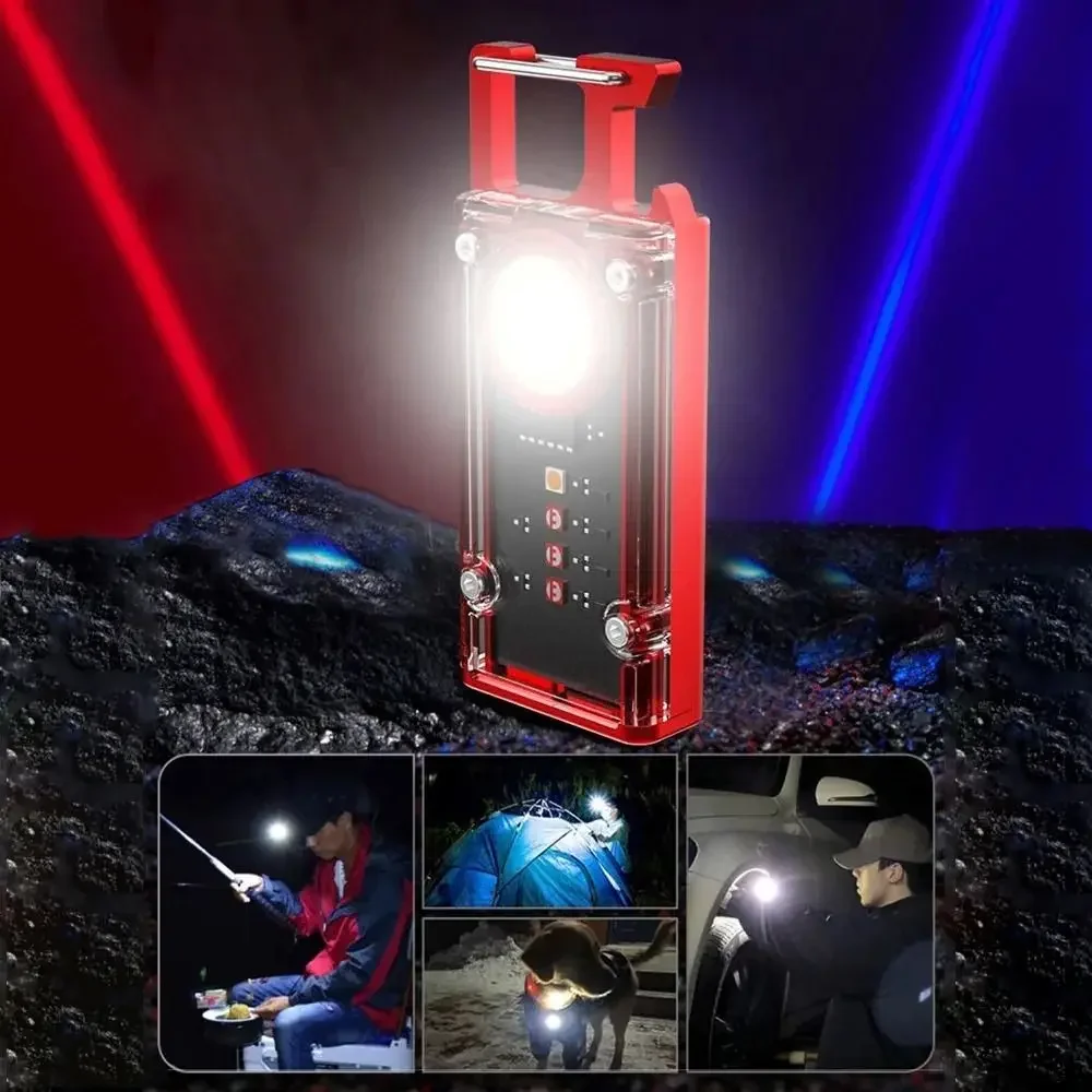 

COB LED Mini Flashlight - Eight-Mode Portable Torch With Bottle Opener And Magnetic Keychain