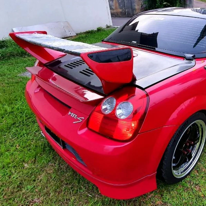 Suitable for 2000-2006 MRS MR2 ZW30 TRD style high-foot tail wing rear spoiler.