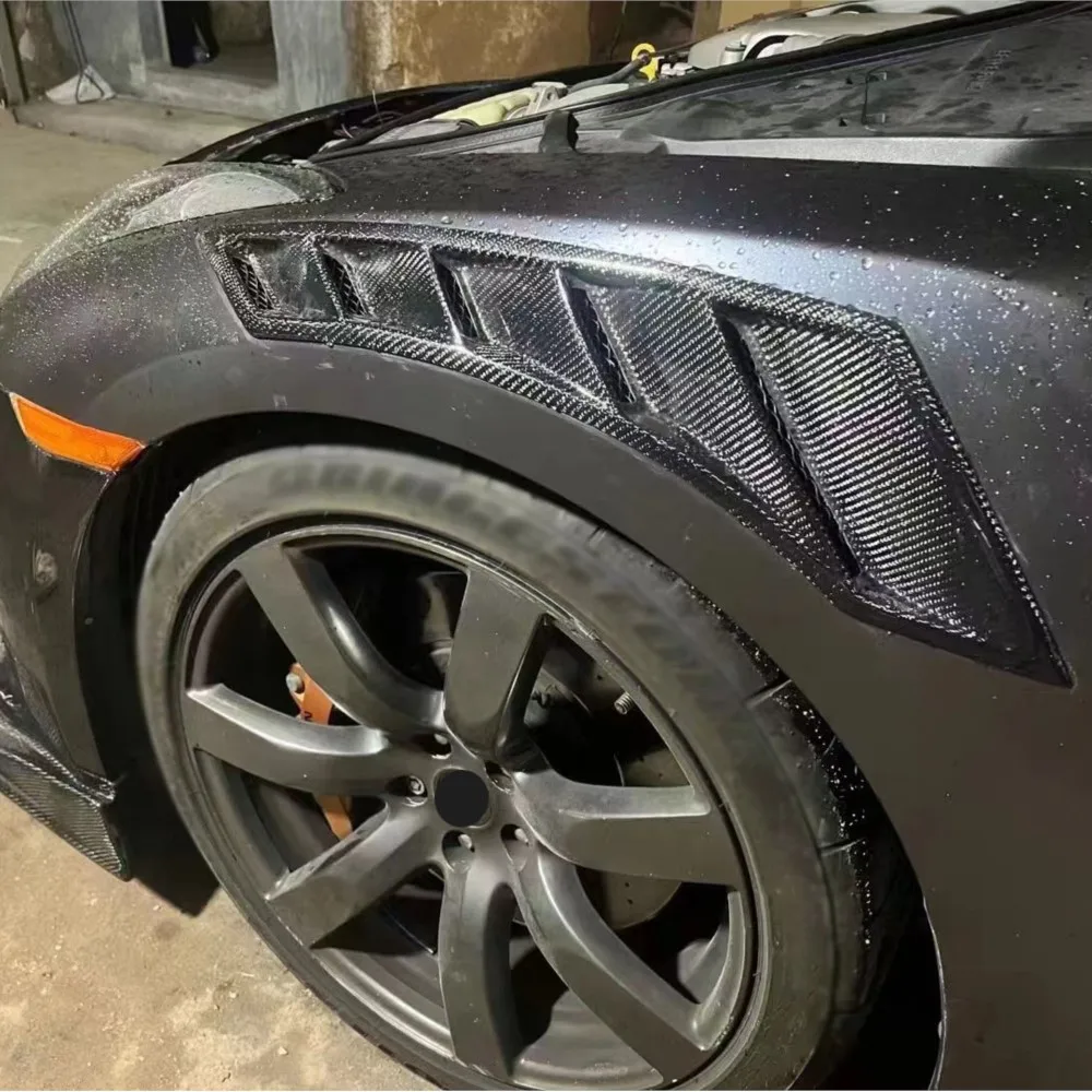 

Carbon Fiber Front Bumper Fender Air Vent Decoration for Nissan GTR R35 350Z 370Z Z33 Z34 2008-2017 FRP Fender Bumper Trims