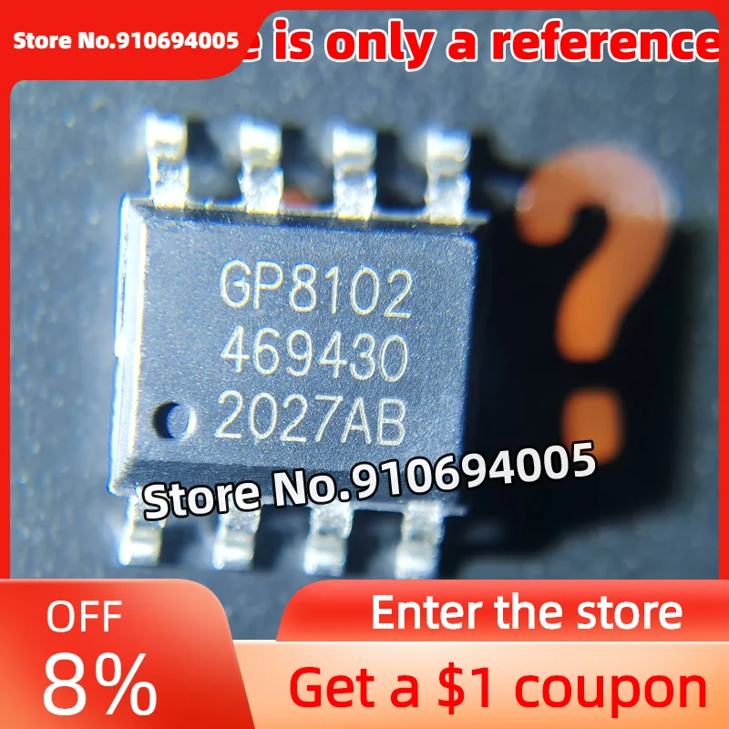 50/30/10PCS New GP8102-F50-NH-SW GP8102S-TC50-EW ESOP-8 0% -100% PWM to 0-20mA analog signal PAC chip