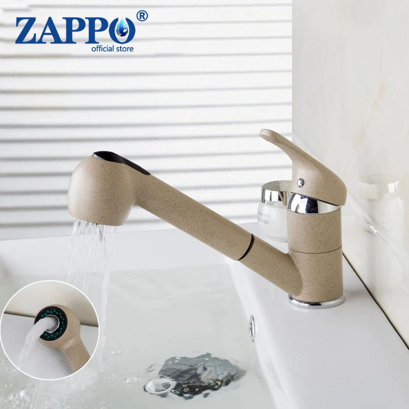 

ZAPPO Bathroom Basin Faucet Antique Brass Ceramic Handle Faucets 360 Swivel Hot and Cold Water Mixer Tap Deck Mounted Brass