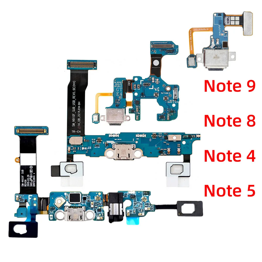 Aïinant Bodem Opladen Usb Datum Dock Microfoon Oplader Flex Kabel Voor Samsung Galaxy Note 4 5 8 9 N910f N 910G N920a N920f