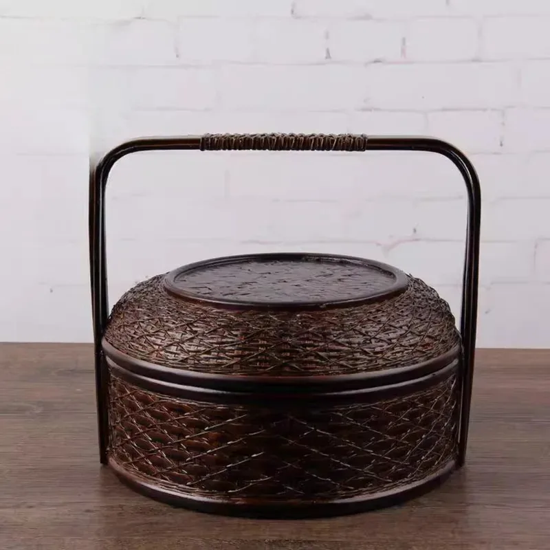 , moon cake packaging, three- , two-layer box, rice basket.