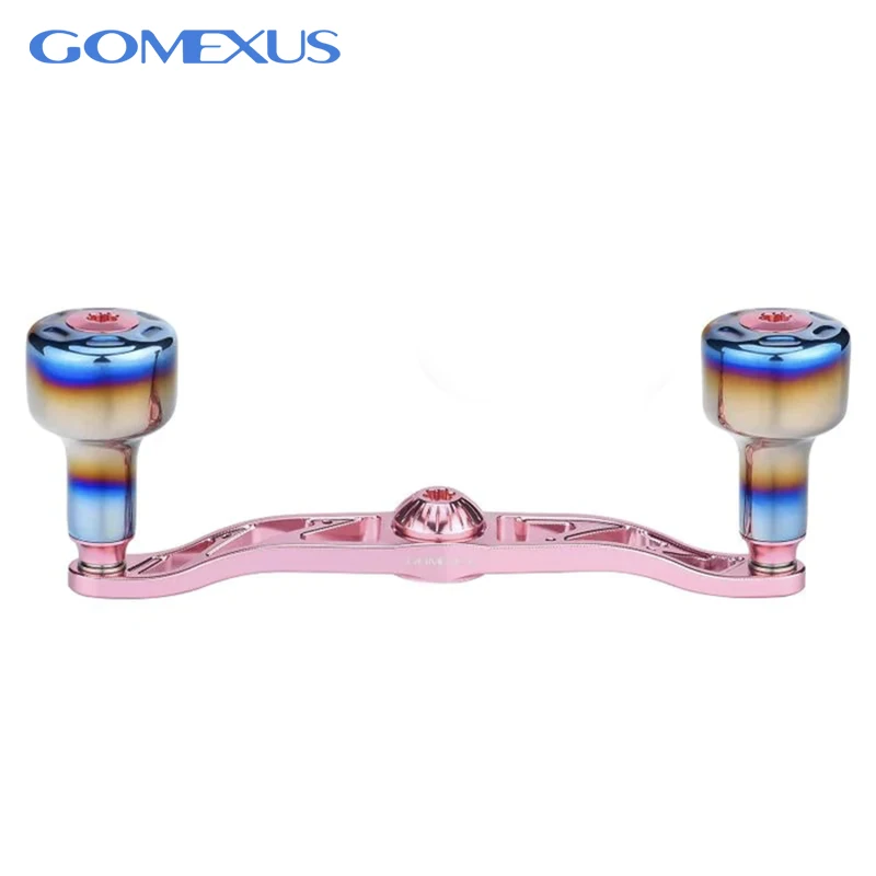 GOMEXUS 120mm Power Handle with 30mm Titanium Knob for Shimano SLX Tranx 200 Antares Scorpion Metanium Bantam Curado Baitcaster