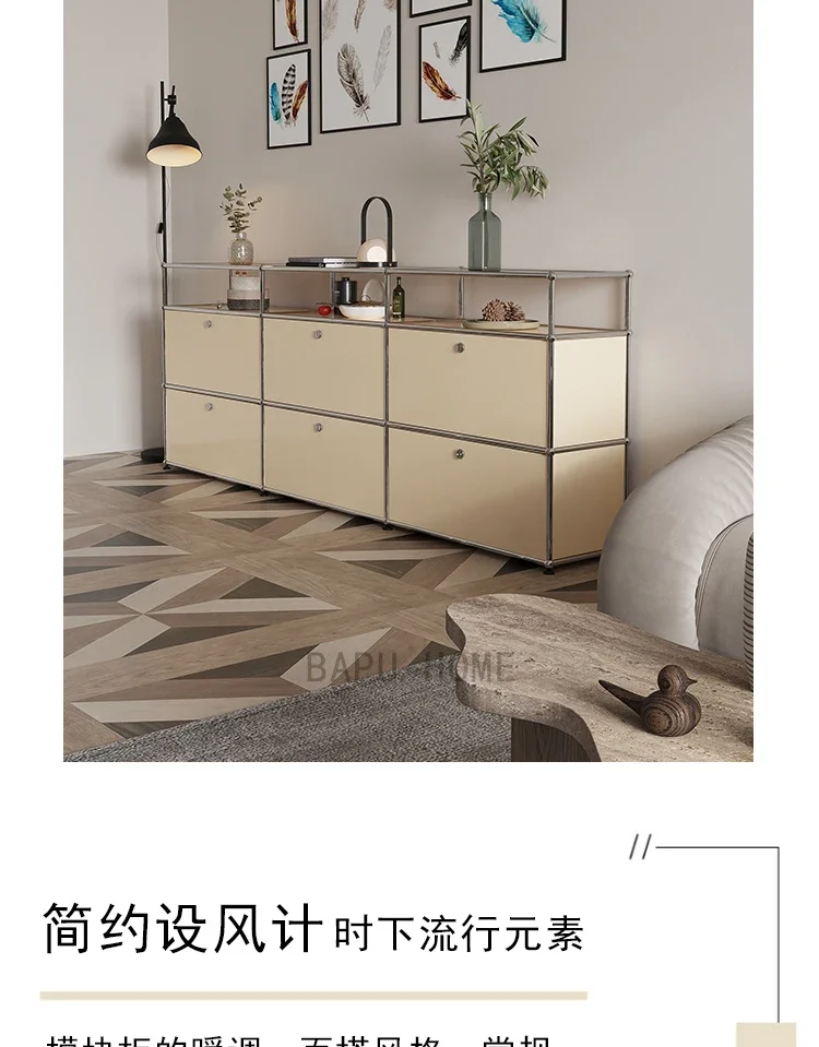 Module Combination Sideboards Cabinet Drawer Living Room Cabinets Side Chest of Drawers Hallway Storage TV Stand Bedroom Cabinet