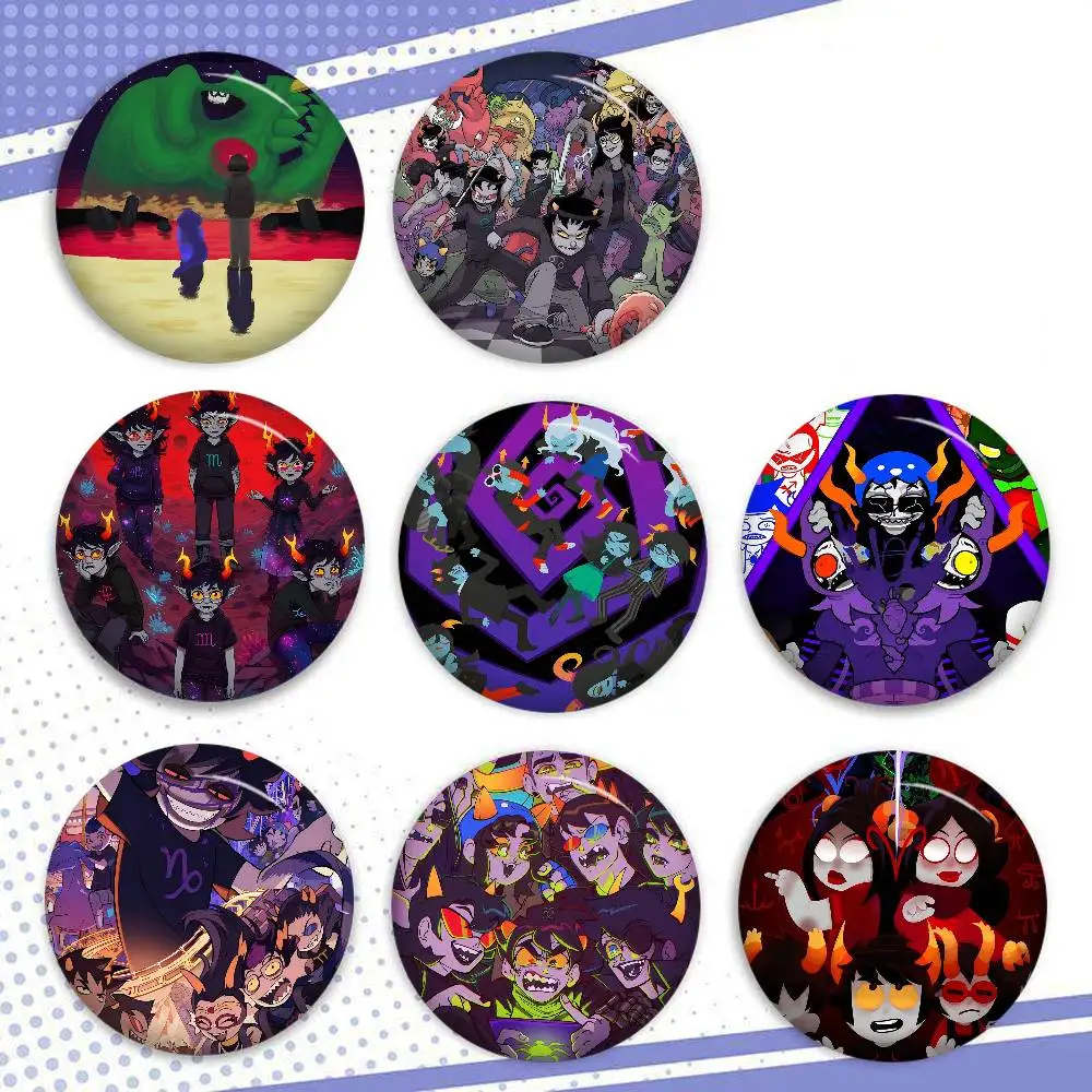 Beliebte Internet-Anime H-Homestuck Niedliche Serien-Pins Lustige Abzeichen Interessante Cartoon-Tier-Broschen Rucksack-Kleidung Geschenk