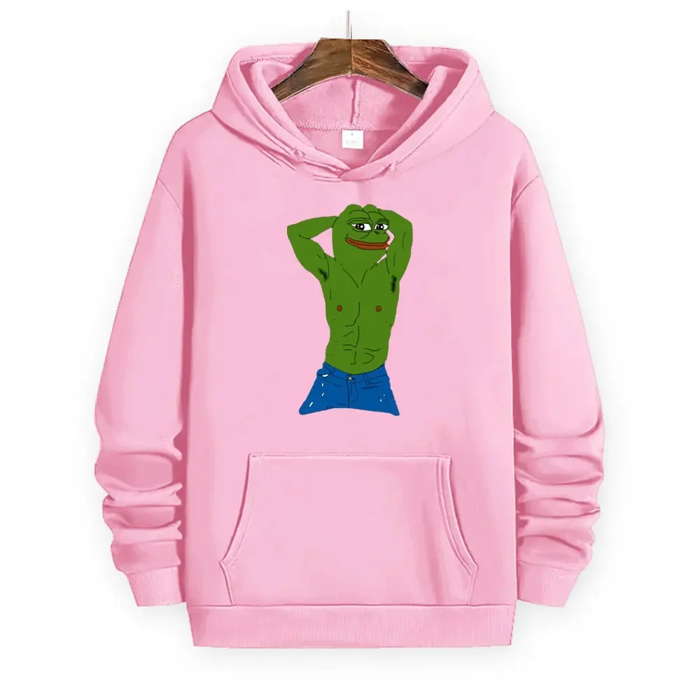مضحك الضفدع بيبي هوديي الملابس طباعة النساء/الرجال هوديس وبلوز الرجال هدية رياضية الشارع موضة الشارع الشهير الرجال النساء #4