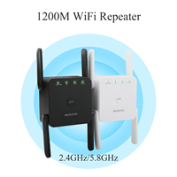 1200M Wireless Repeater WIFi Signal Extension Amplifier Dual Band 2.4GHz/5.8GHz Booster For US For Home and Small Office