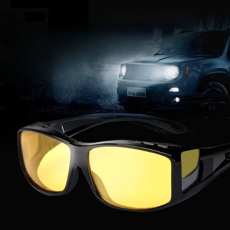 

Driver's night vision yellow glasses, sand-proof wind riding glasses labor protection goggles Sunglasses Eyewear Car Accessries