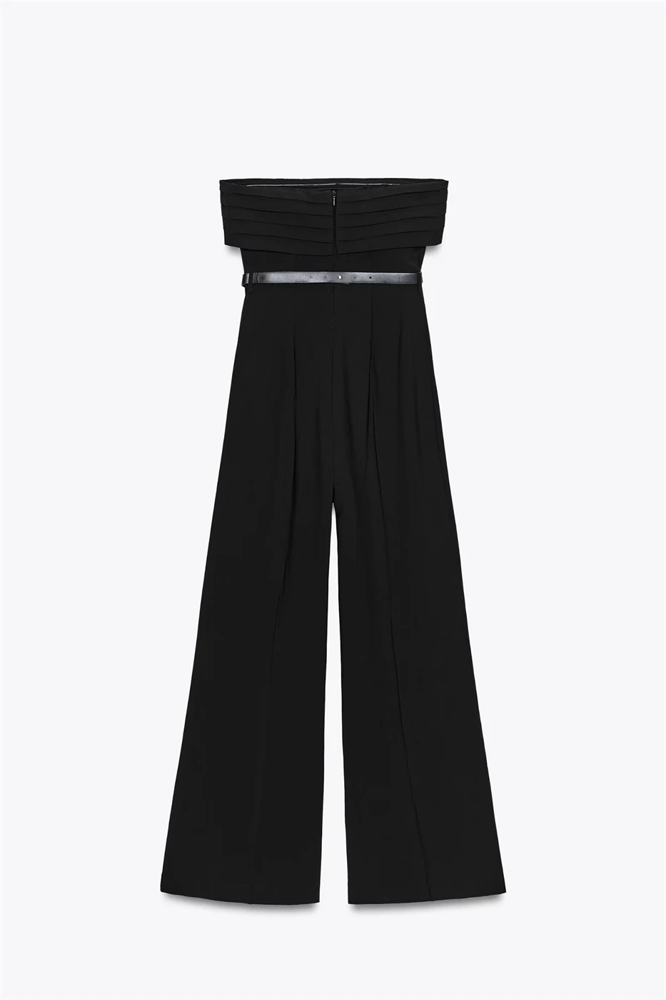 

Women's Jumpsuit 2025 New Style Fashionable Women's Jumpsuit with Belted Strapless Crepe Top