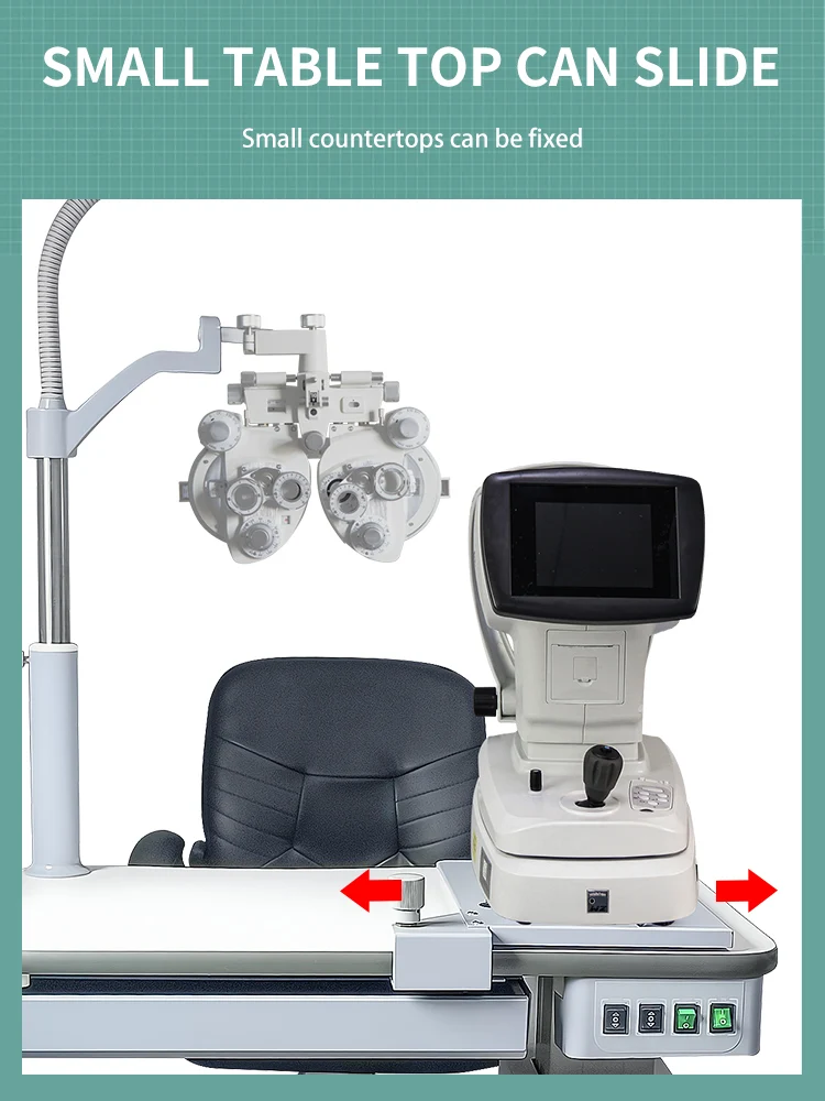 C-200A Optometry unit ophthalmic chair eye exam table optical equipment optometrist stand autorefrator workstation refractor arm