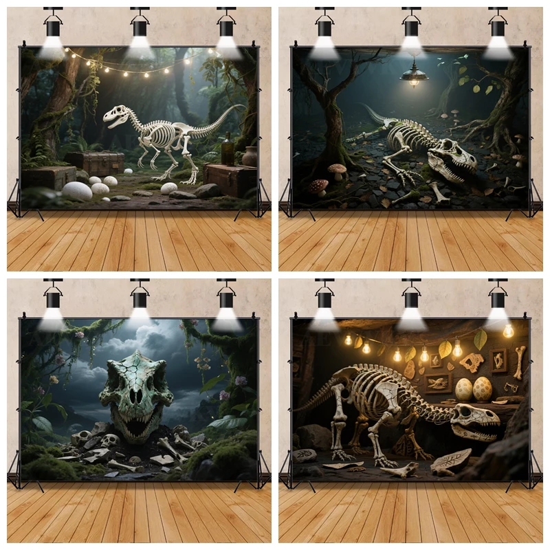 

Dinosaur Jurassic Park Backdrop Kids Birthday Party Photo Booth Adventure Explorer Theme Decorations Photography Background