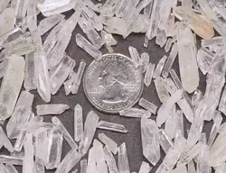 Quartz Crystal Collection 1/2 LB Natural Clear Points EXTRA SMALL Seed Crystals