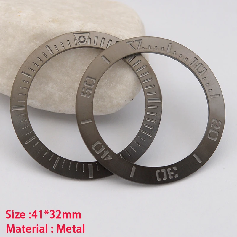 41*32mm 316 Stainless Steel Bezel Insert for Samurai Black Series PROSPEX SRPB55K1 Watch Case Men Diving Watches Replace