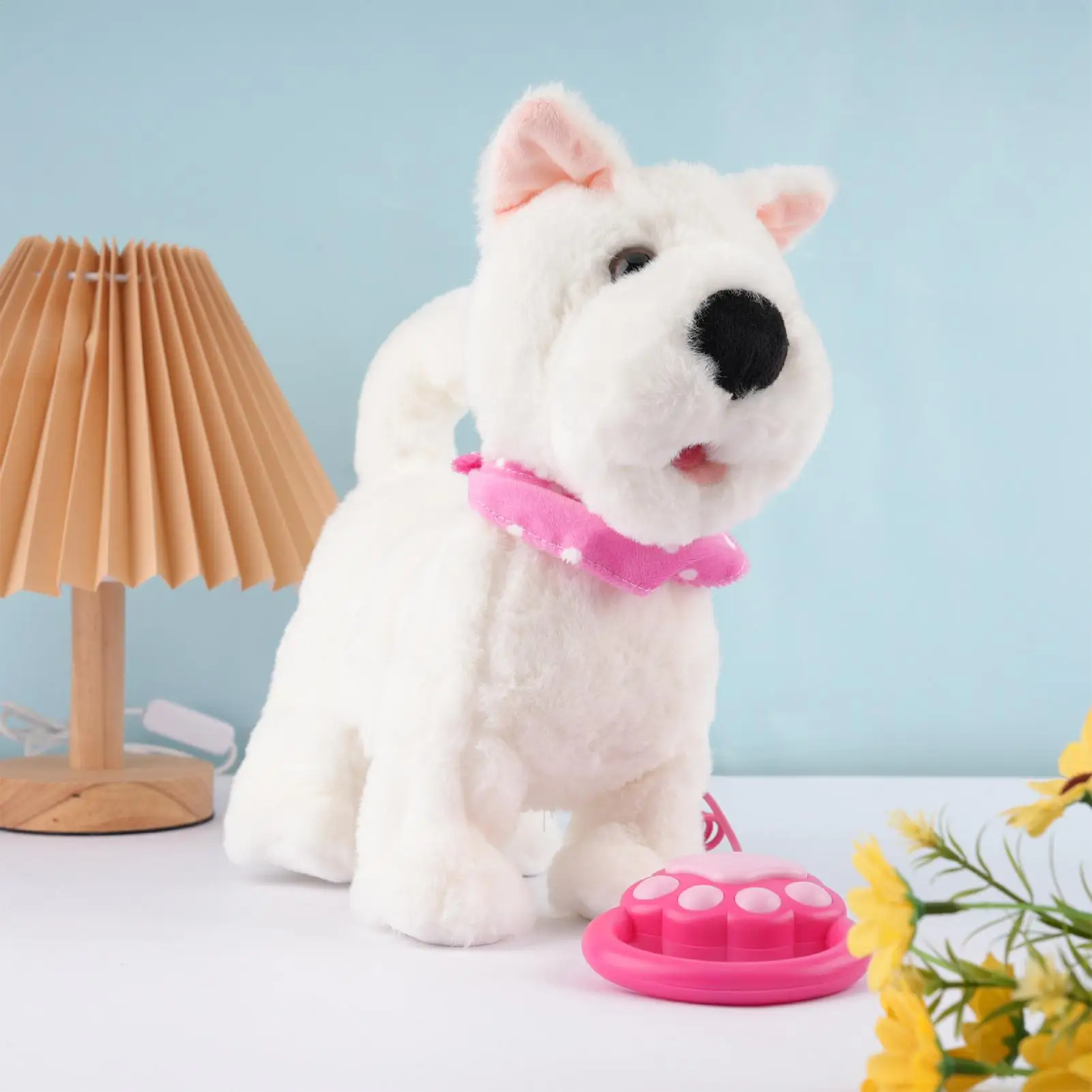 リアルなぬいぐるみのロボット犬、音声と動きを模倣するAI搭載のスマートトイ、タッチセンサー付き、子供、男の子、女の子への誕生日やクリスマスプレゼントに