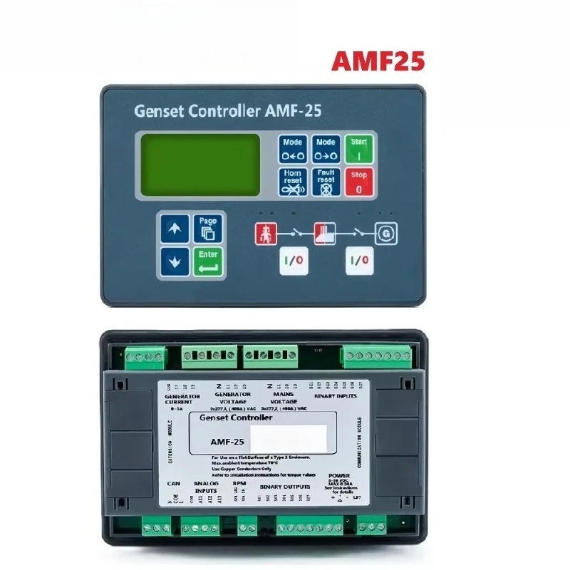 AMF25 AMF20 Auto Start Stop Generator Controller Mains Failure Control Module Diesel Genset Replacement Accessories