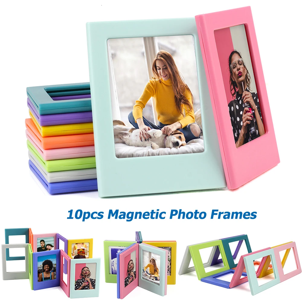 10 Pc, Magnetic Frame of Different Color for Fujifilm Instax Mini 8 7S 25 50 70 90 Liplay Link 3 Inch Instant Photos