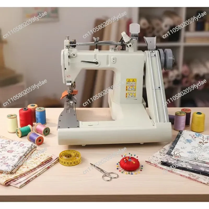 High-speed Three-needle Cloth-feeding Arm Chain Sewing Machine (single or Double Sliders Only)