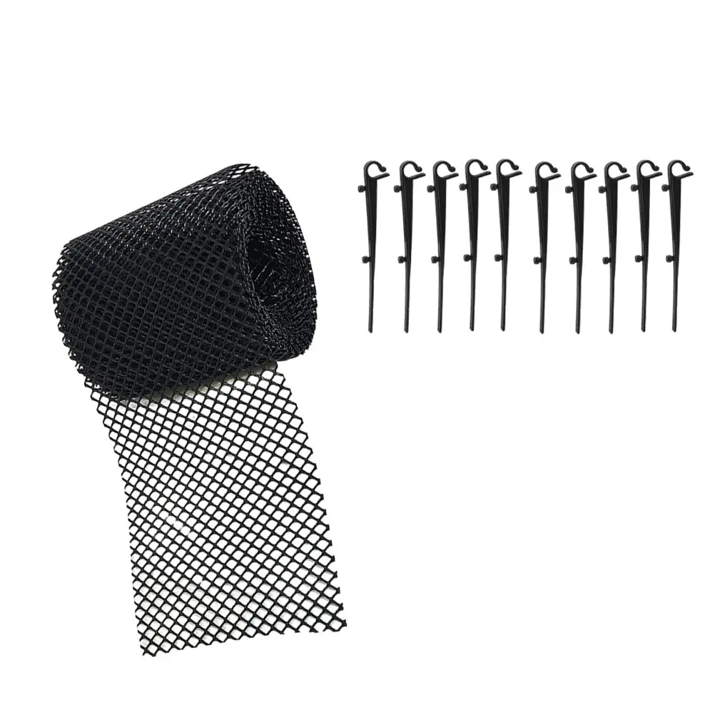 

1 Set Easy Install Plastic Gutter Guard Protective Garden Netting Anti Leaf Debris Net Sink Courtyard Drainage Pipe