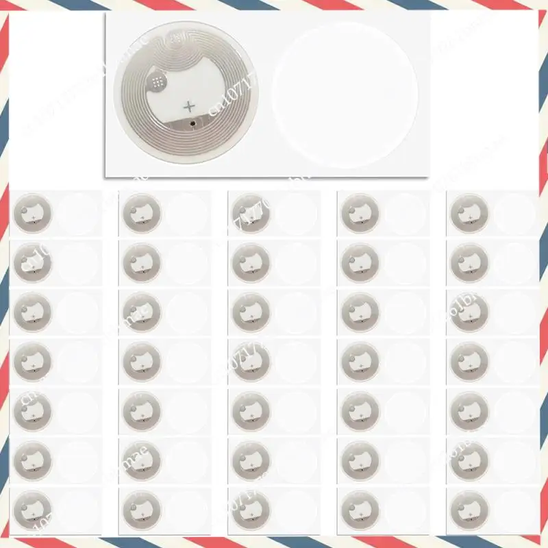 -A21Z 500Pcs NFC Ntag216 Sticker Ntag216 NFC Tags NFC 216 Tag Ntag216 NFC Cards 13.56Mhz NFC Tag Stickers 888 Bytes Memory A