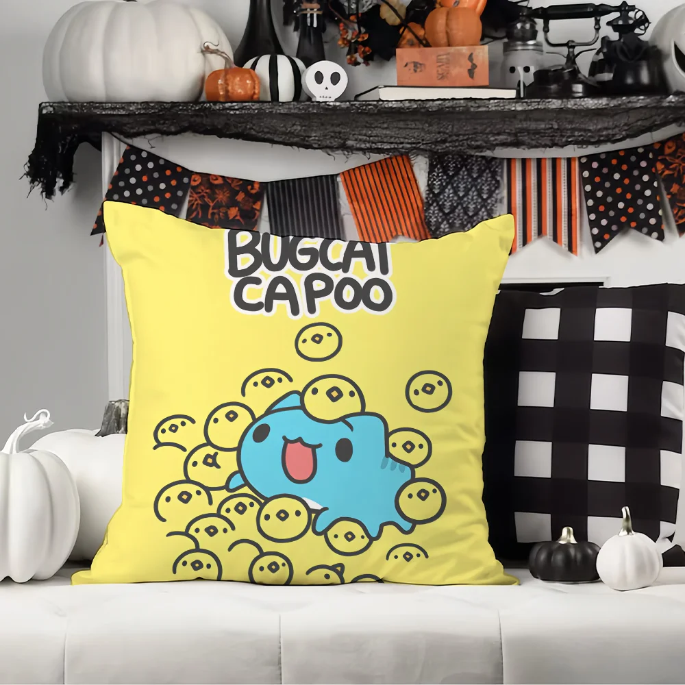 

Милая мультяшная подушка B-Bugcat Capoo, подушка для офиса, подходит для дивана, автомобиля, спальни, декоративная наволочка