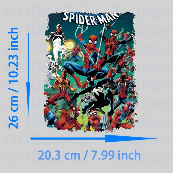 The amazing spider man Iron on patches thermo-stickers for children self-adhesive DIY Sewing