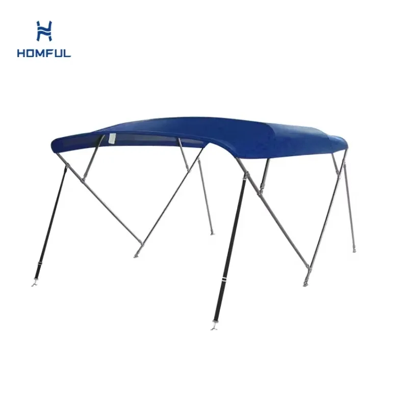 HOMFUL 4 Bow Stainless Steel Bimini Top Boat Canopy Bimini