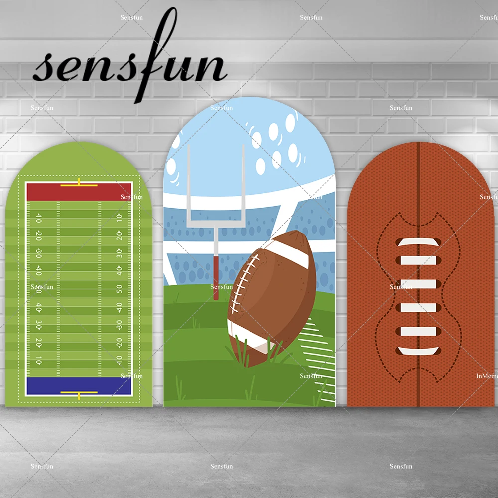 

American Football Boys Sport Theme Birthday Party Arch Backdrop Cover Rugby Chiara Wall Decoration Photography Backgrounds