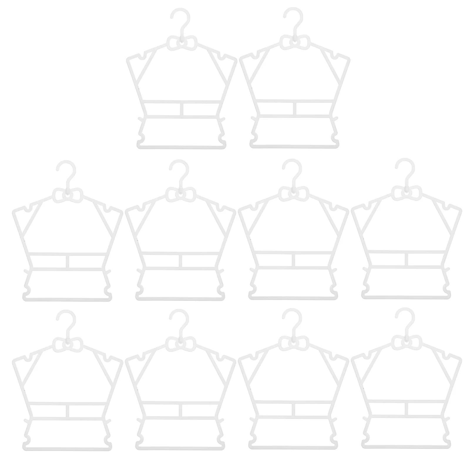 

10 Pcs Baby Hanger Non-slip Hangers Clothing Swimsuit Clothes Drying Rack for Plastic Kids Coat