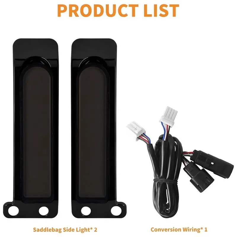 Reliable-Saddlebag LED Light For Motorcycles Fender Rear Side Turn Signal Works Touring Electra Road Glide FLHTK FLTRU FL