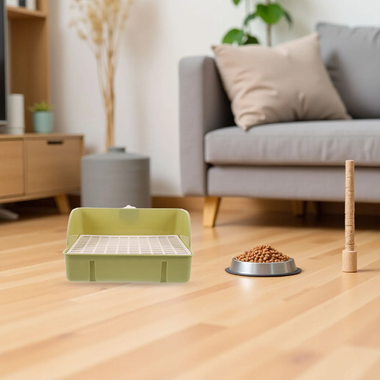 

Pet Litter Pan Large Capacity Bunny Potty Tray Rabbit Cage Toilet Non-Spill Small Animal Litter Box For Guinea Pig Chinchilla