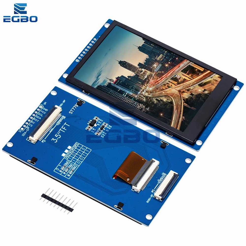 Egbo 3.5 Inch 320X480 Spi Tft Seriële Poort Module 5V/3.3V Pcb Adapter St7796 S Lcd-Scherm Voor Arduino