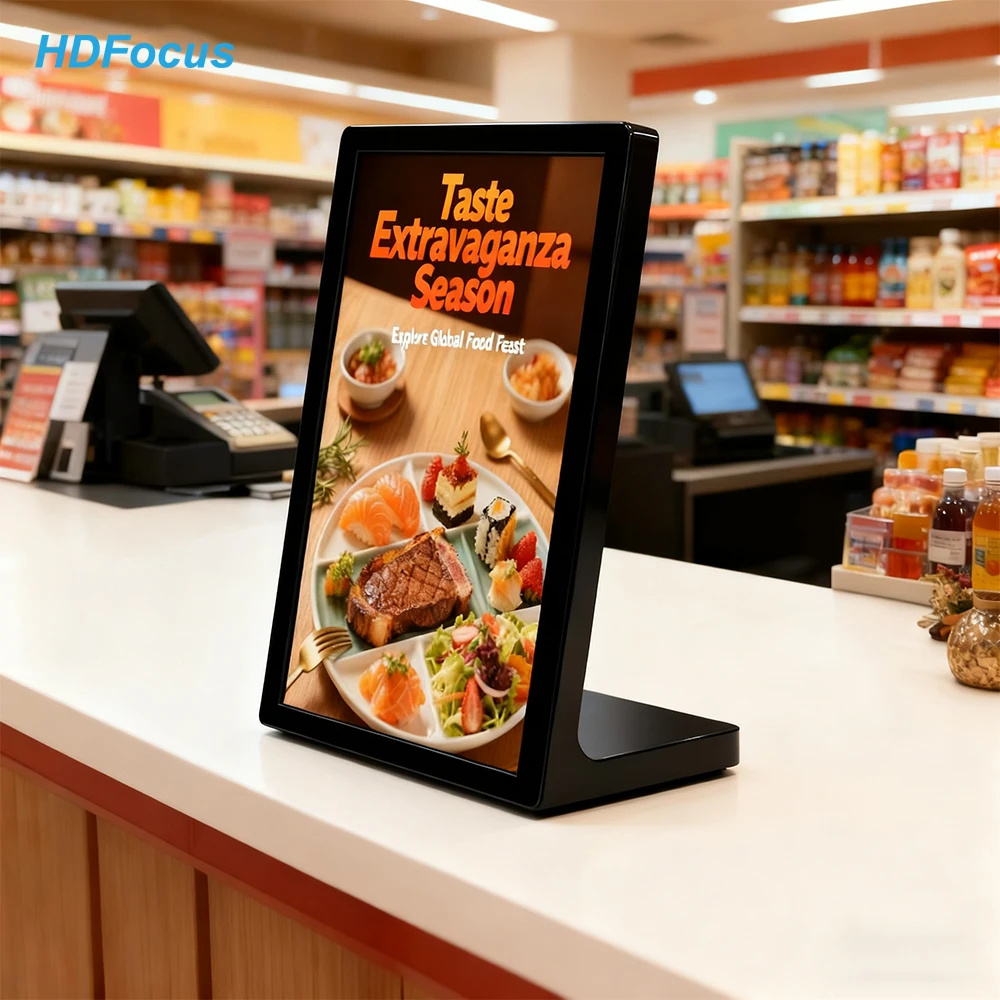 

Small Touch Table Kiosk LCD Digital Signage Interactive Display Menu Advertising Player System