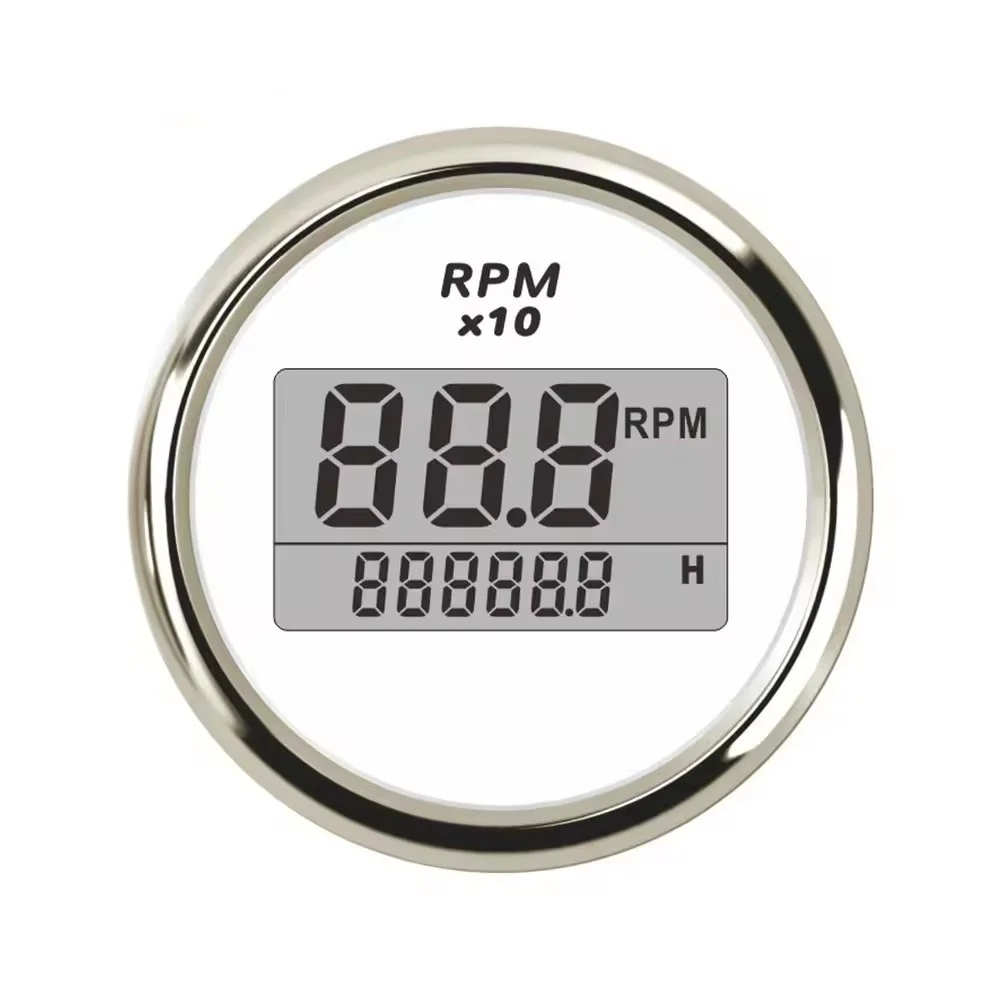 

52mm Digital Tachometer RPM Tacho Gauge Meter 0-9990RPM for Car Boat Marine Motorcycle with Hour Meter 9-32V
