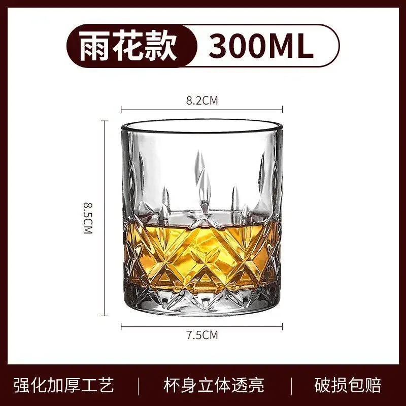 Luxury Whiskey Glass Crystal High Value Beer Cup European Style Pure Color Glass Beverage Cup for Fine Dining And Beverages
