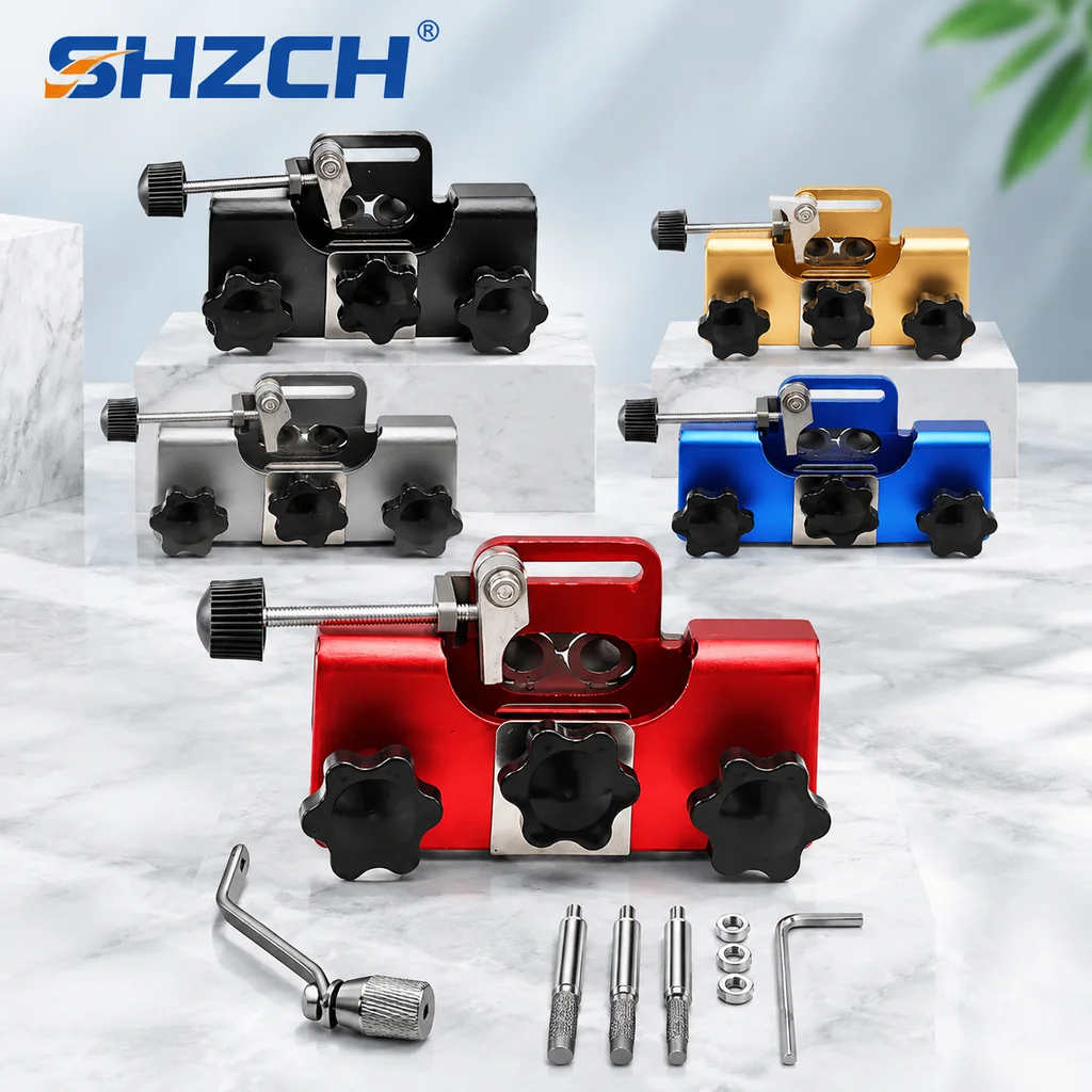 Portable Chainsaw Chain Sharpening Jig Chainsaw Sharpener Kit with 3 Grinding Rods Suit for All Kinds of Chain and Electric Saw