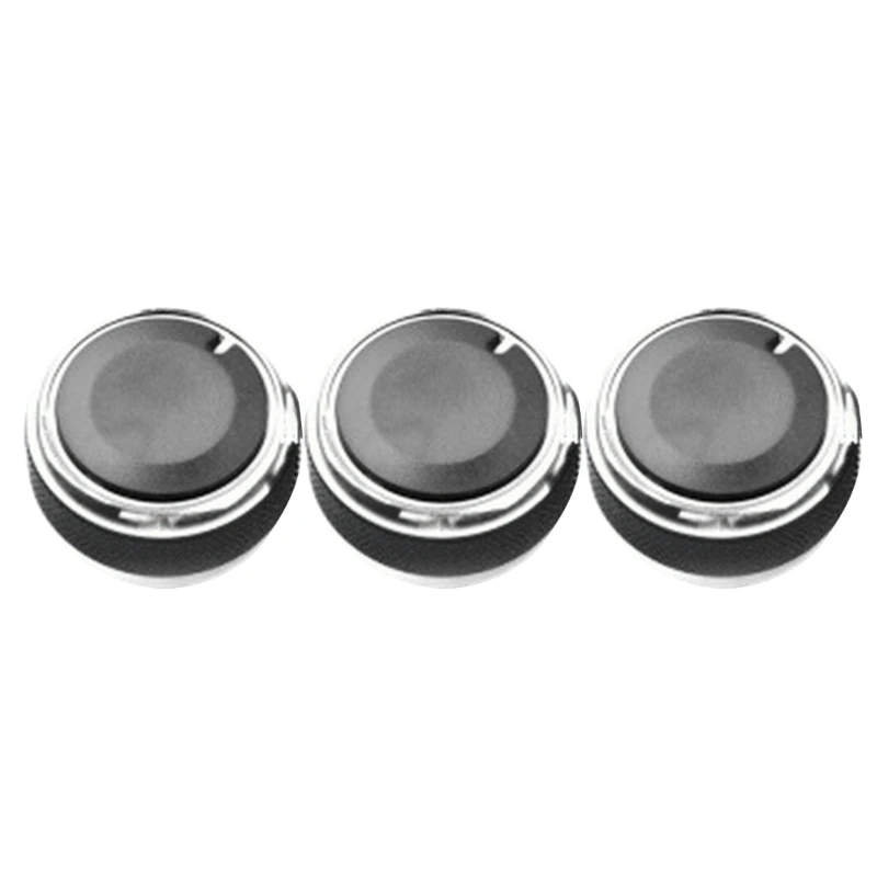 3pcs/set Aluminum Air Conditioning Knob Knob Heater Climate Control Buttons Fit for Car Accessories