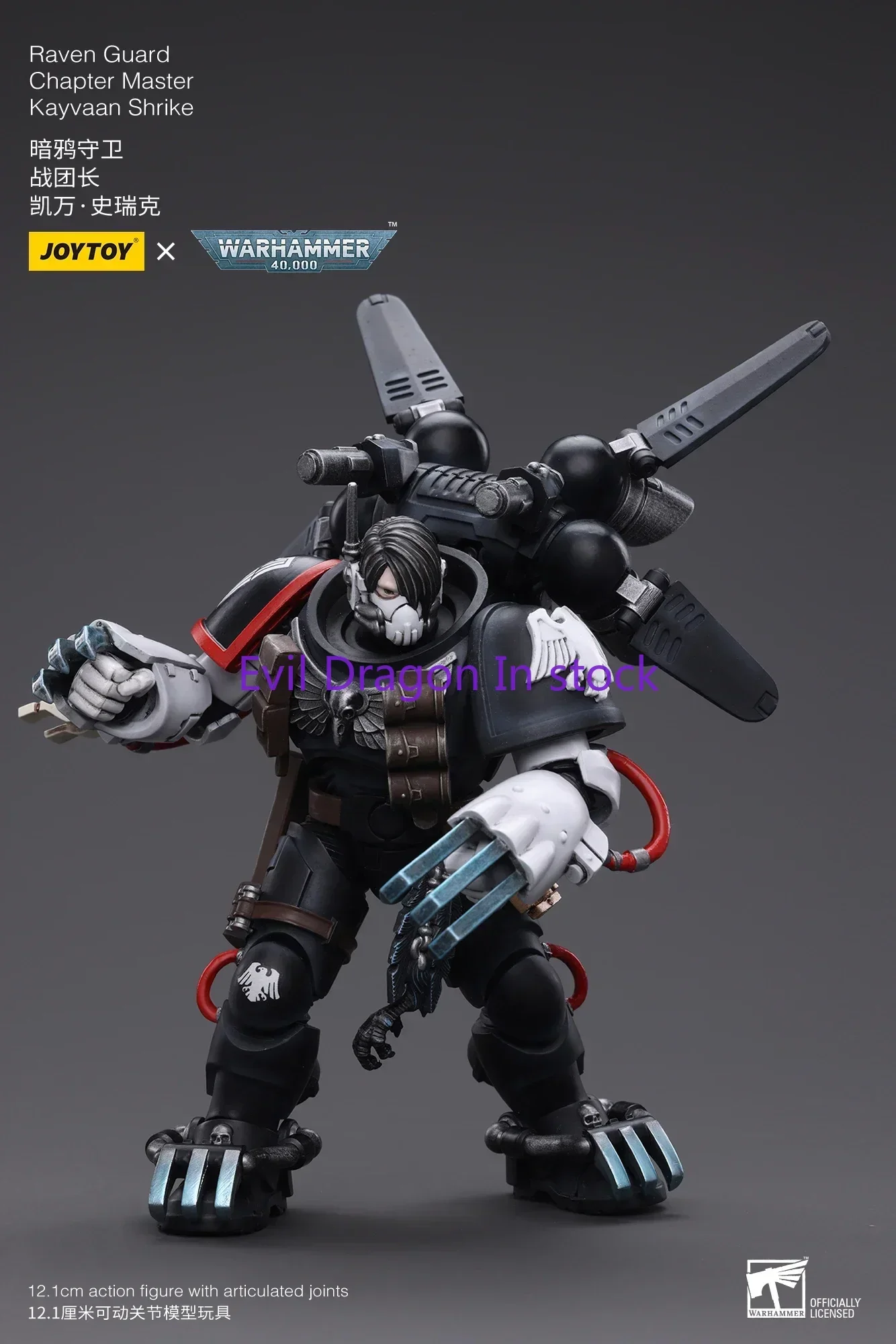 JOYTOY 1/18 Action Figure Raven Guard Chapter Master Kayvaan Shrike Anime Collection Military Model