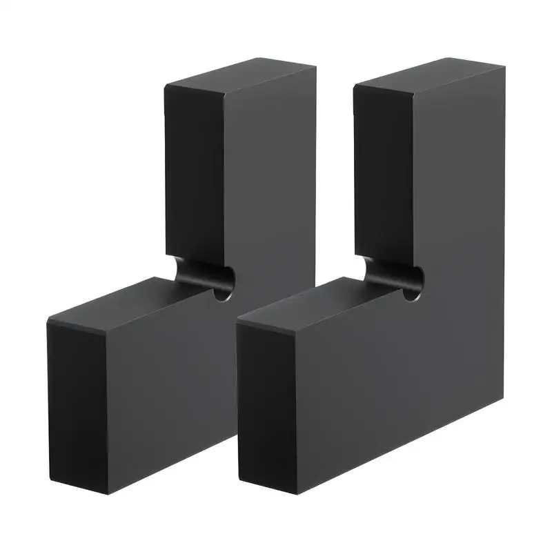 

2 Pack Corner Connectors for Handrail, Extension Stair Railing Accessories, POM Hand Rail Connector Fittings for Rectangular Cable Railing, Deck Cable Rail System Outdoor, Matte Black, HT-05