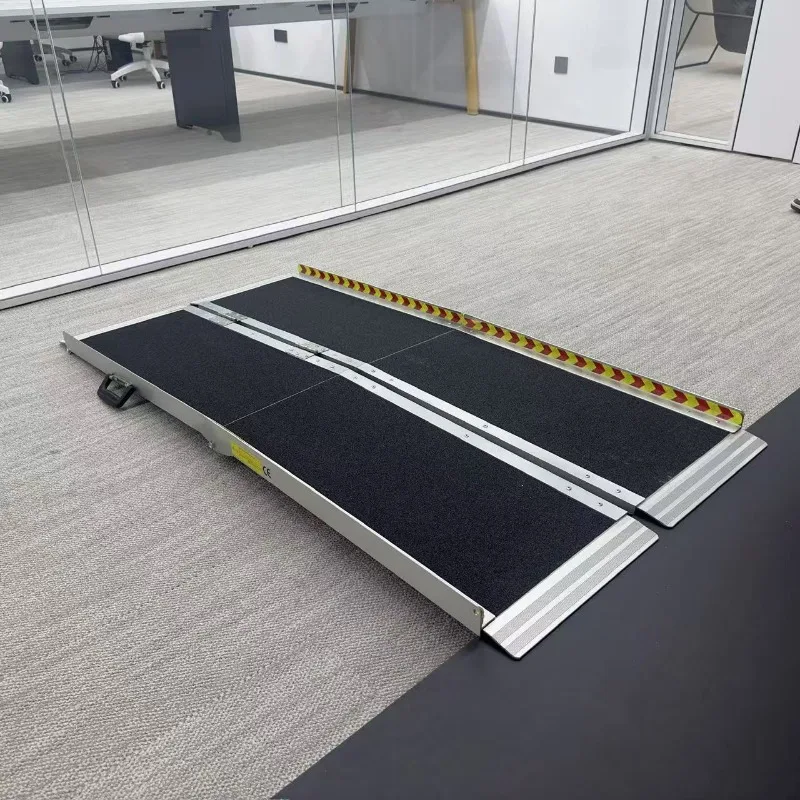 For Aluminum Alloy Wheelchair Ramp Portable Folding Accessible Mobility Aid for Home Stairs Doorway Threshold
