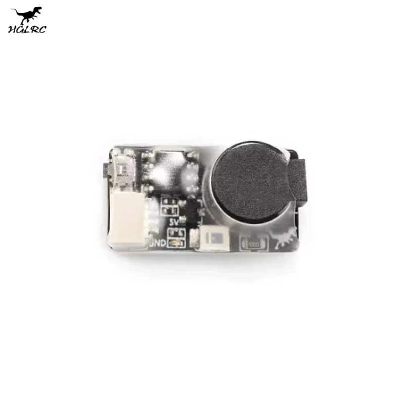HGLRC Soter FPV 드론 버저 5V 100DB LED 내장 배터리 22X12X12mm RC 모델 비행기 FPV 레이싱 드론 DIY 부품