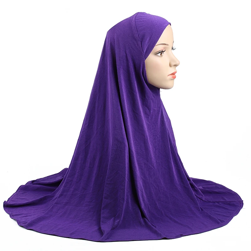 

One Piece Amira Muslim Women Hijab Headscarf Instant Scarf Islam Head Wrap Turban Full Cover Prayer Hat Arab Shawl Niqab Khimar