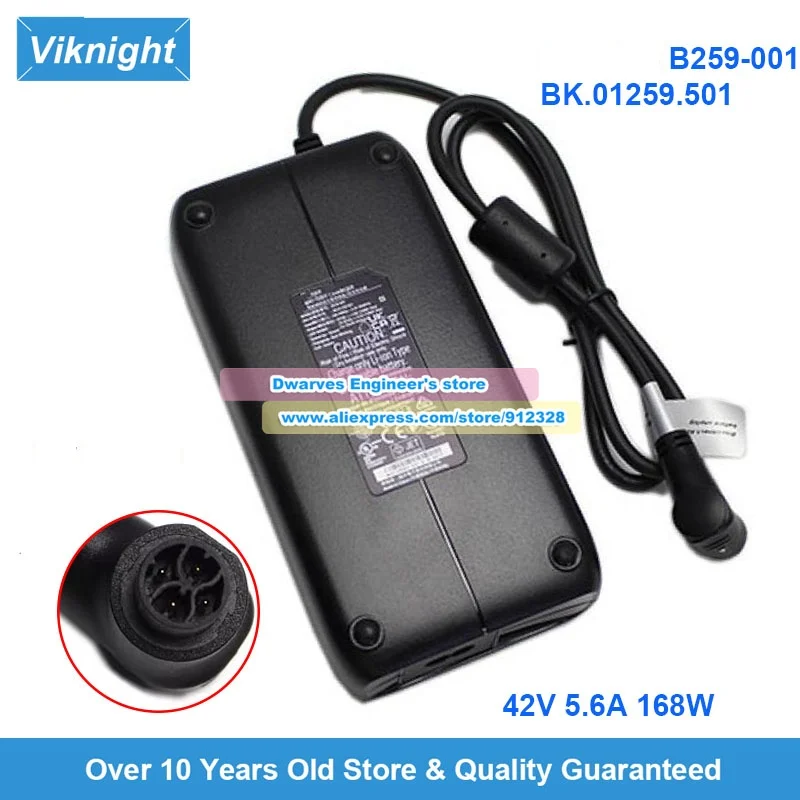 B259-001 BK.01259.501 AC Adapter 42V 5.6A 168W for B240-301 BK.01240.301 Power Supply 5-pin 4-pin