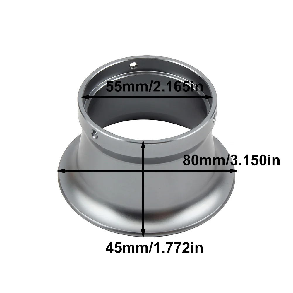 

Motorcycle Air Filter Wind Cup Aluminum 55mm 63mm Gray Construction Fits Carburetors from 24mm up to 30mm Diameter
