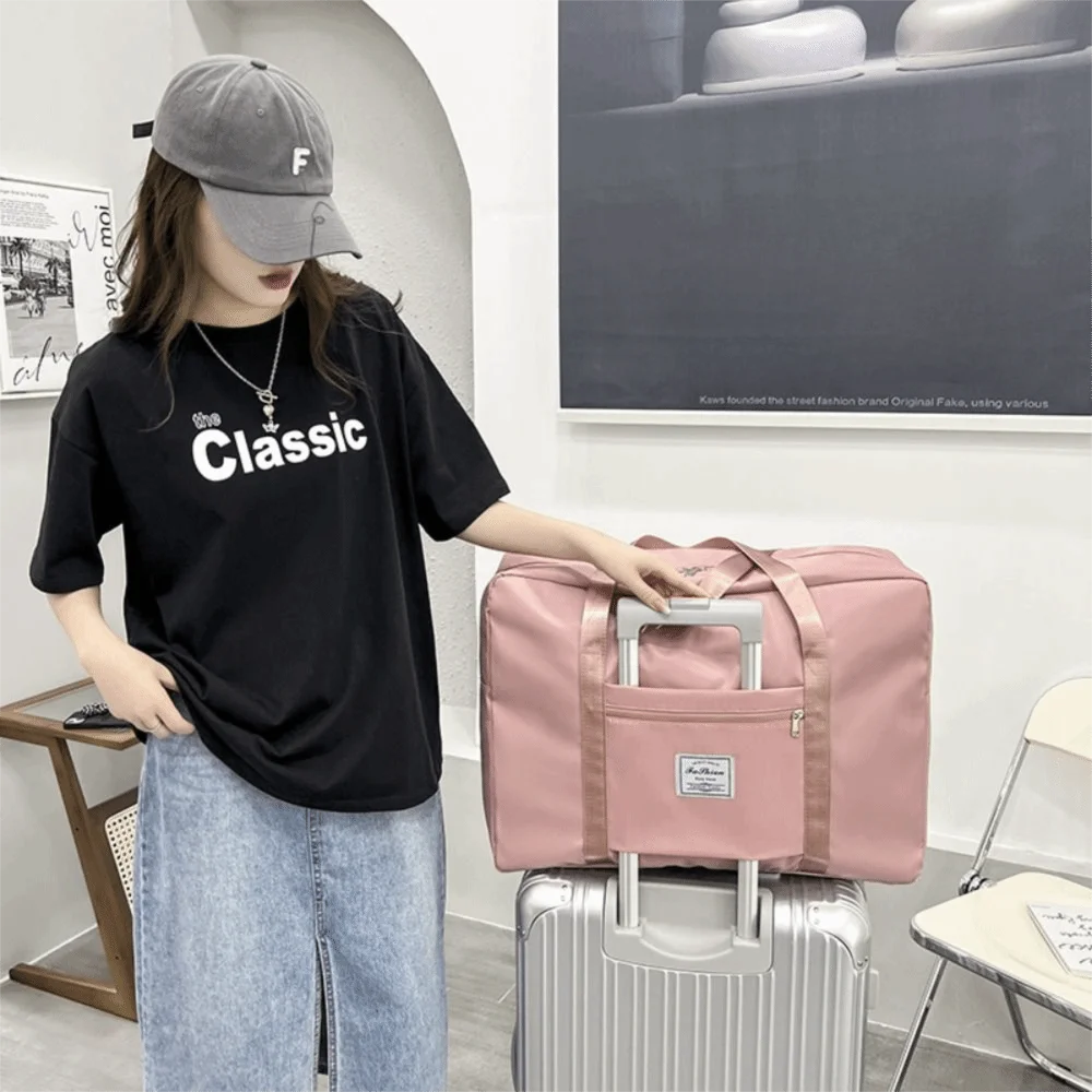 Oxford Cloth Travel Storage Bag Folding Large Capacity Travel Luggage Bag Waterproof Multifunction Trip Handbags Moving