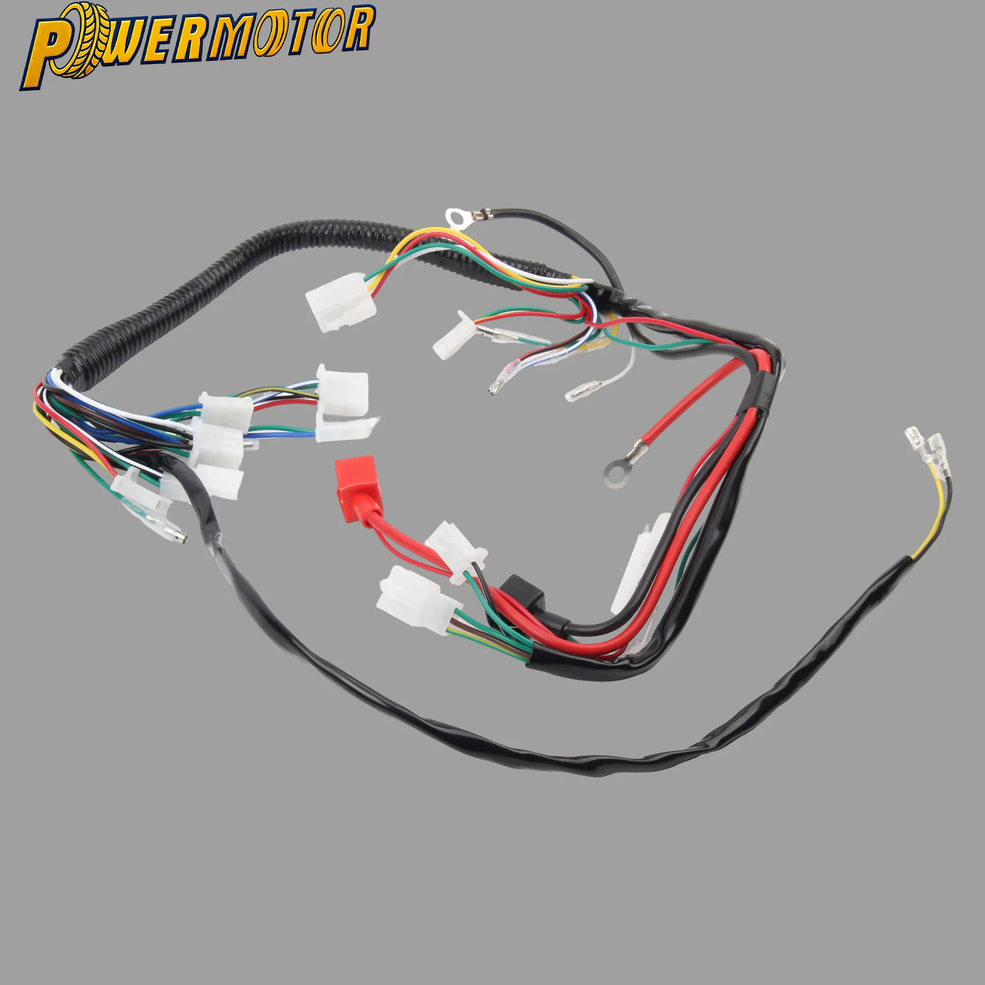 ATV Quad Bike Go Kart Full Electric Wiring Harness For Most Chinese Taotao Zongshen Chongqing LIFAN 50 70 90 110 125cc 4 Wheel