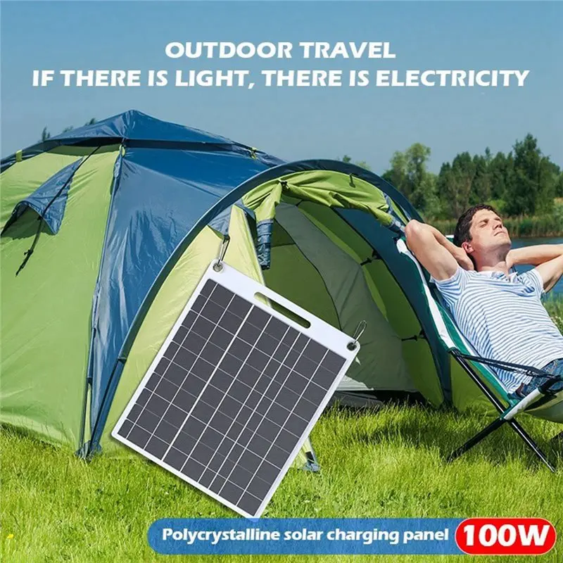 【Shop Now】14W 5V Portable Solar Panel With USB Output Fast & Charge For Phone, Power Bank Outdoor Camping, Home, RV, Emergency