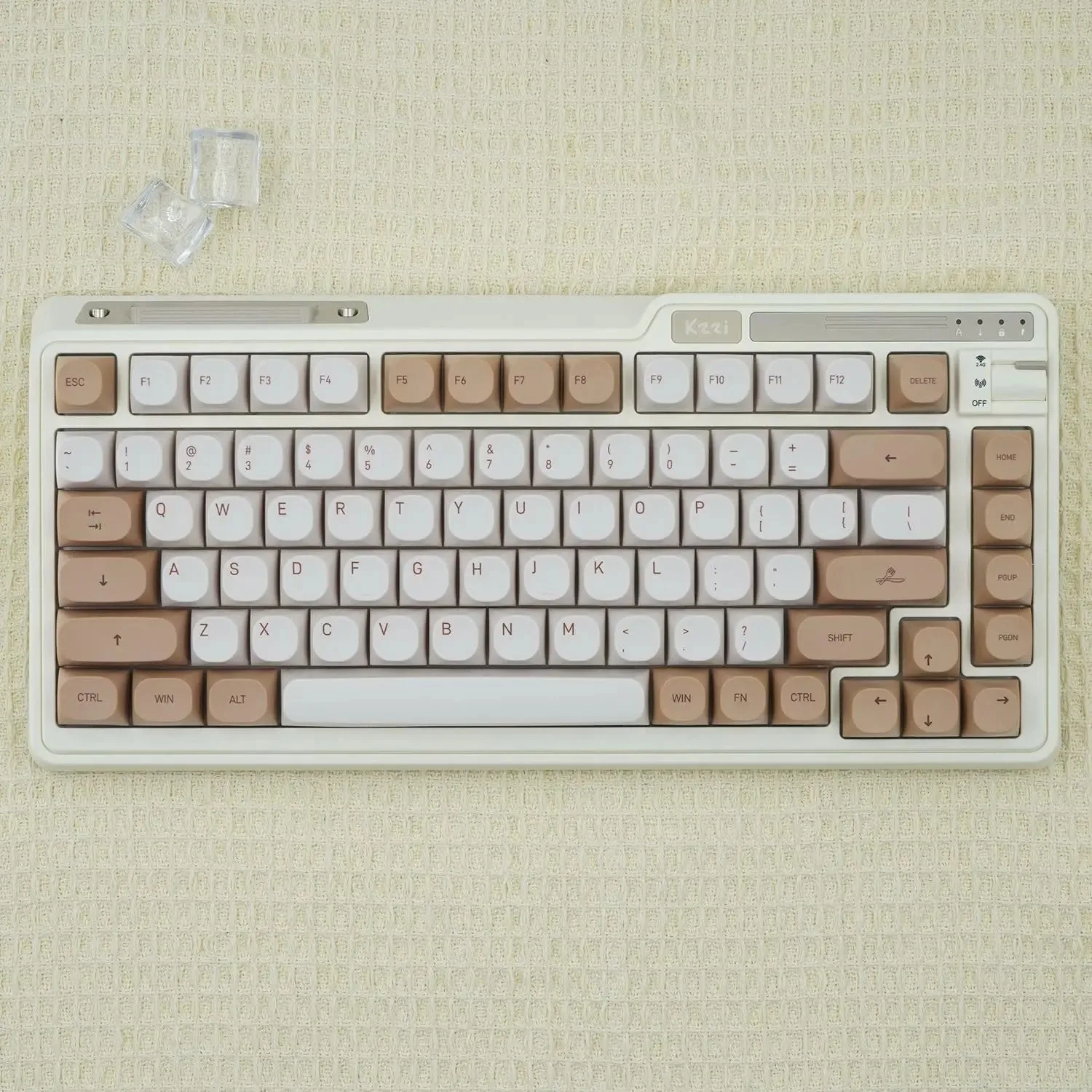 Tiramisu Theme Dye Sub PBT Keycaps   MA Profile 129 Keys Dye Sublimation PBT Custom Keycaps for Cherry Gateron MX Switches Mecha